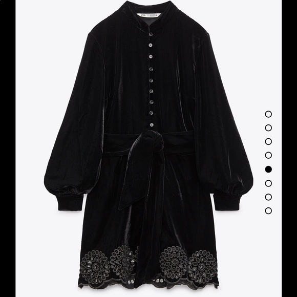 ♥️ ZARA NWT Velvet mini dress XS - Picture 2 of 5